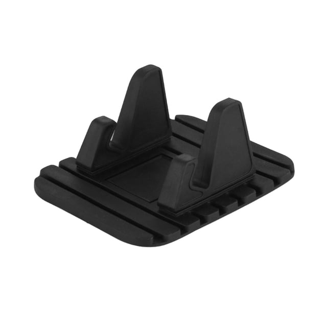 FRCOLOR GPS holder Multifunctional Vehicle Mounted Mobile Phone Navigation Support Holder Silicone Car Dashboard GPS Desktop Stand Bracket for Smart Phones (Black),4.33"X3.54"X1.57"