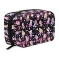 thumbnail image 1 of Bolsa De Cosméticos Portátil Y Adecuada Para Viajes, Patrón De Cruce De Animales, Bolsa De Maquillaje Con Cremallera, Bolsa De Lápiz, Cartera, 1 of 5