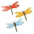 thumbnail image 2 of 3Pack Metal Dragonfly Wall Decor Outdoor Garden Fence Art,Hanging Decorations for Living Room, Bedroom, 2 of 9