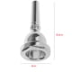 thumbnail image 3 of Boquilla de trombón Alto 12C Toystoory Accesorios para instrumentos musicales Plata, 3 of 6