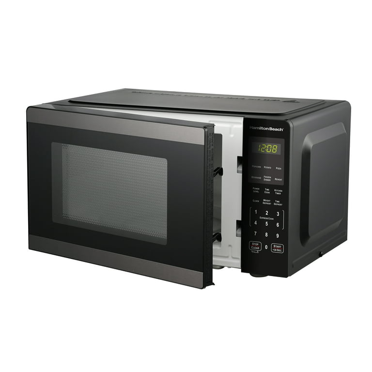 Hamilton Beach 0.9 Cu ft Countertop Microwave Oven, 900 Watts, Stainless  Steel, New
