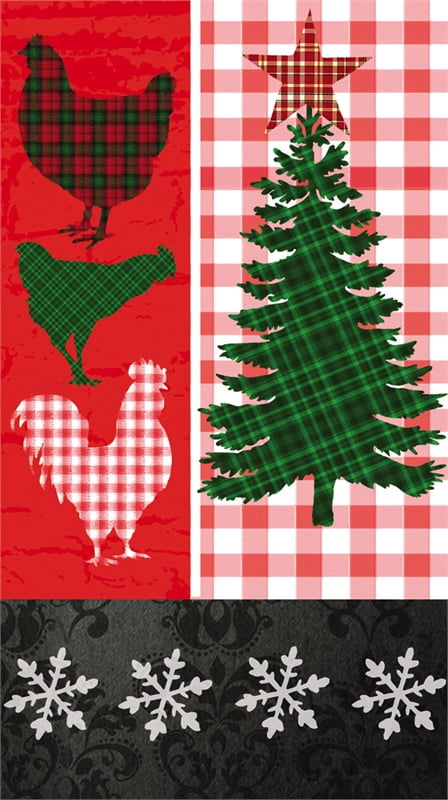 16 count Christmas Plaid Paper Guest Towels -3ply-NEW