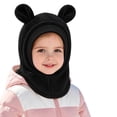 thumbnail image 3 of Toddler Winter Knit Hat with Scarf Lined Cute Bear Ear Hooded Cap for Baby Boys Girls Cold Weather Outdoor, 3 of 6