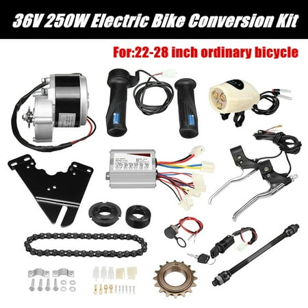 24V/36V 250W Electric Bicycle E-Bike Conversion Kit Motor Controller Wheel Electric Bicycle Motor Kit Bicycle Cycling Engine Fit For 22-28'' (Without battery and