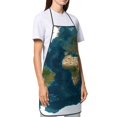 thumbnail image 4 of Pofeuu World Map Print Aprons with Pockets, Cute Aprons for Kitchen, Cooking, Server, Barber, Chef Apron, 4 of 7