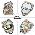 thumbnail image 5 of FORMRS Mini Backpack Purse for Women Travel Daypack Casual Shoulder Bag, Red Japanese Floral Pattern, 5 of 7