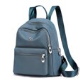 thumbnail image 2 of Bolso de hombro escolar de nailon resistente al agua, mochila informal para mujer (azul claro), 2 of 9