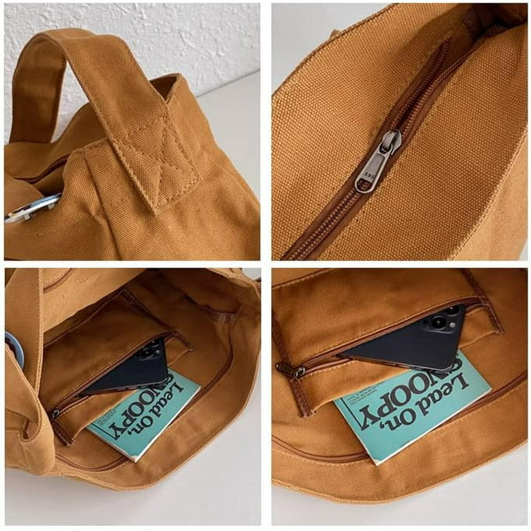 Kukuzhu Women's Japanese Grunge Academic Canvas Crossbody