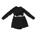 thumbnail image 1 of Traje de baño separado de manga larga para mujer, traje de baño negro de talle alto de poliéster, traje de baño de dos piezas para niñas y mujeres YUNYI BRAND Deportes, 1 of 8