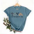 thumbnail image 3 of Mujeres Manga Corta de Verano Tops Pascua Impresa Cuello Redondo, Blusa de Moda Casual para la Primavera, 3 of 4