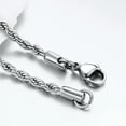 thumbnail image 3 of 4/5/6/7mm 316L Stainless Steel Women Men Rope Chain Necklaces Link 18-32'', 3 of 3