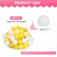 thumbnail image 2 of Fuzzy Pom Poms Balls, 108 Pcs 1 Inch/25 mm Mini PomPoms for Crafts Jewelry Making Yellow Series, 2 of 6