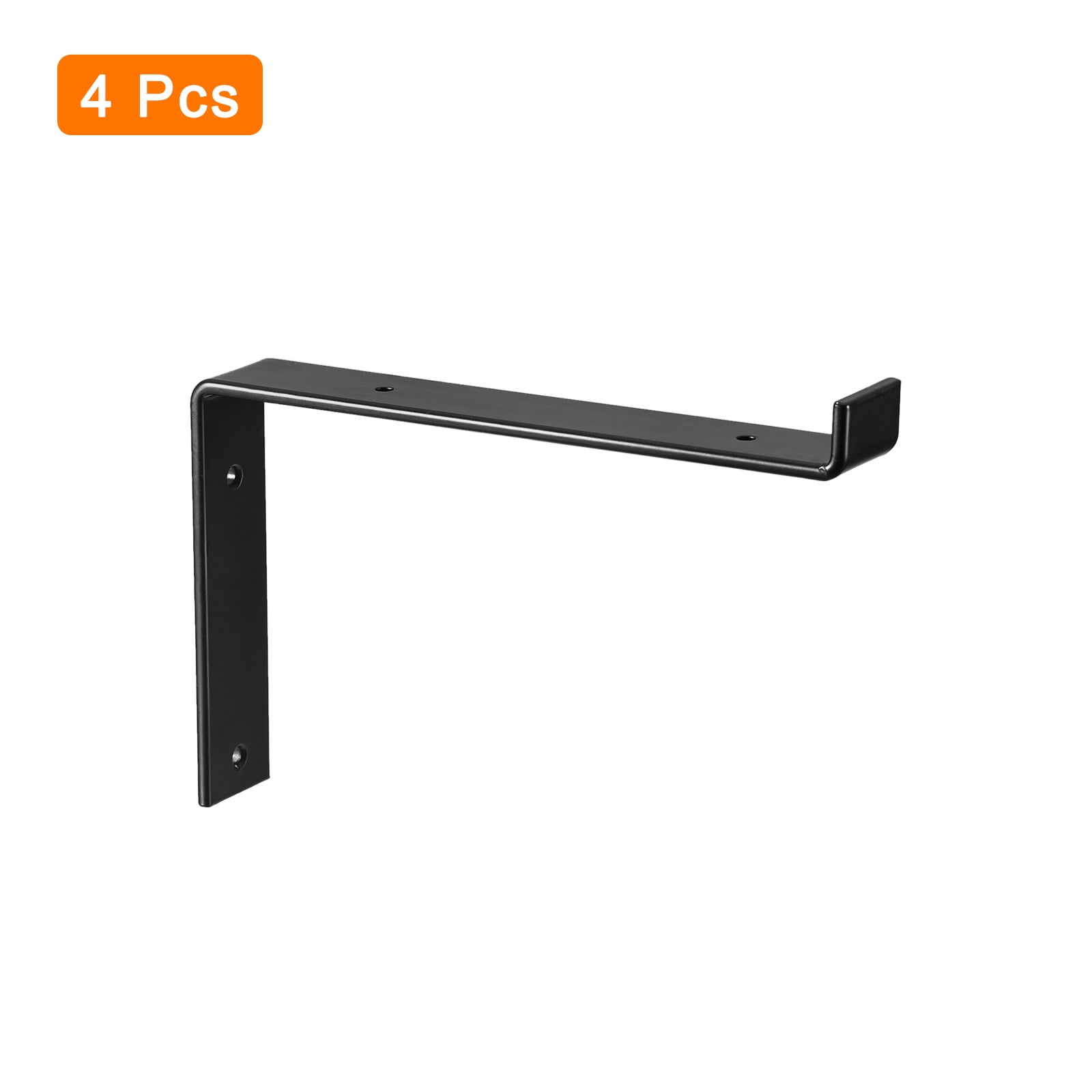 Shelf Brackets, 4Pcs 235x150mm - Metal Hidden Floating Shelf Z Bracket, Invisible Shelf Supports for Wood Shelves