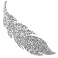 thumbnail image 1 of Leaf Shape Rhinestone Applique DIY Clothing Accessory Garments Bags DIY Applique, 1 of 8