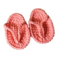 thumbnail image 2 of Zapatillas hechas a mano para sesión de fotos de bebés recién nacidos, accesorios de fotografía de sólidos divertidos, zapatos para niños pe Rosa Baoblaze zapatilla foto prop, 2 of 8