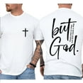 thumbnail image 4 of Christian But God Powerful Faith Statement Unisex T-Shirt with Cross Graphic, Spiritual Streetwear, Inspirational Bible Verse Shirt, Religious Hope Apparel, Sizes S–5XL, 4 of 7