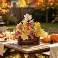 thumbnail image 4 of Gqtwoy Thanksgiving Simulated Maple Leaf Flower Arrangement, Artificial Leaves Bouquet, Home Decoration for Halloween and Autumn, Realistic Fall Decor, Perfect for Indoor and Outdoor Use, 4 of 6