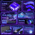thumbnail image 4 of Ningmei HustleForge 15.6 inch Windows Laptop Intel N150 16GB RAM 512GB SSD Wifi6 Bluetooth5.2 1080P FHD IPS Display Fingerprint Unlock, 4 of 10