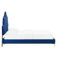 thumbnail image 4 of Modway Sasha Button-Tufted Performance Velvet King Bed in Navy, 4 of 10