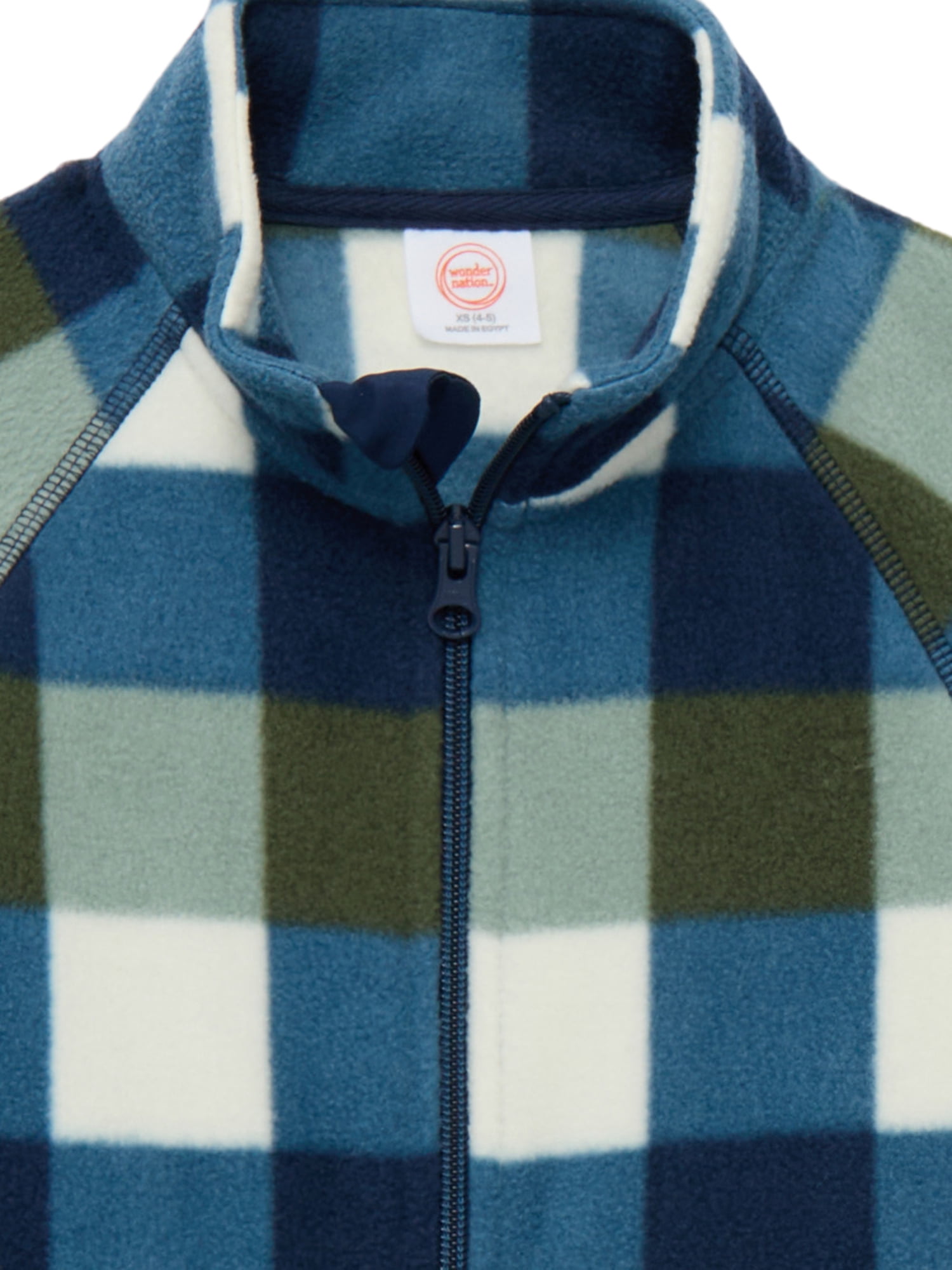 Wonder Nation Boys Microfleece Zip Jacket, Sizes 4-18 & Husky