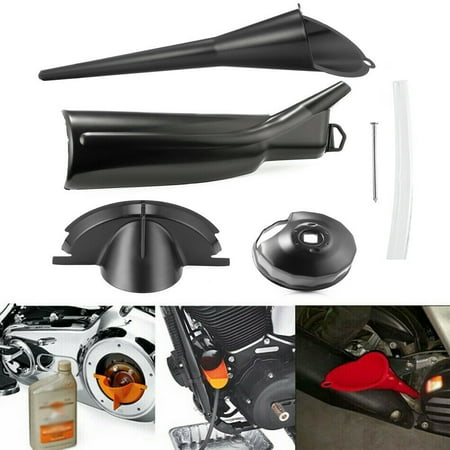 

Oil Filter Funnel Oil Change Tool &Hose Kit & Removal Wrench for Harley Davidson