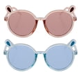 thumbnail image 4 of KAKOWELY 2 gafas de sol para niños con diseño creativo de oso y montura redonda, regalo, 4 of 4