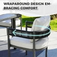thumbnail image 3 of GRANDPATIO 4-Piece Steel Dining Set with 4 Chairs and Cushions, Beige, 3 of 8