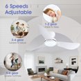 thumbnail image 2 of Ventilador de techo Kviflon, 117 cm, 3 aspas, control remoto LED regulable, 2 of 9
