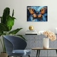 thumbnail image 4 of ZFLMY Butterfly Fantasy Art Print On Canvas Wall Decor Ready To Hang Home Art Decor 20x16in, 4 of 6