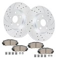 thumbnail image 1 of Kit de frenos delanteros Acinoparts con discos perforados y ranurados de 27,5 cm, 1 of 8