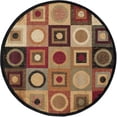 thumbnail image 3 of Elegance Contemporary 8' Round Multi-Color Polypropylene Indoor Area Rug, 3 of 6