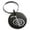 Black, variant on Stainless Steel Reiki Cho Ku Rei Power Engraved Small Medallion Circle Charm Keychain Keyring