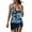 Blue, variant on Edvintorg Retro Swimsuits for Women Two Piece Bathing Suits Floral Print Tank Tops with Skirt Swimming Suits Athletic Swimwear