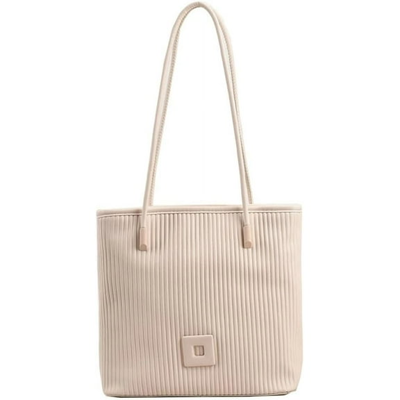 Kukuzhu Women Shoulder Tote Bag Chic Leather Bucket Hobo Bag Casual Tote Bag