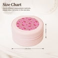 thumbnail image 2 of Naloa Watermelon Round Jewelry Box, Travel Jewelry Organizer, 3.9 x 3.9 x 2in Jewelry Storage Box for Women-Pink, 2 of 7