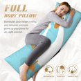 thumbnail image 5 of Balery Three White Geese Funda Protectora para Almohada Corporal de Algodón Hipoalergénico con Cierre(55 x 21 pulgadas), Almohadas No Incluidas, 5 of 5
