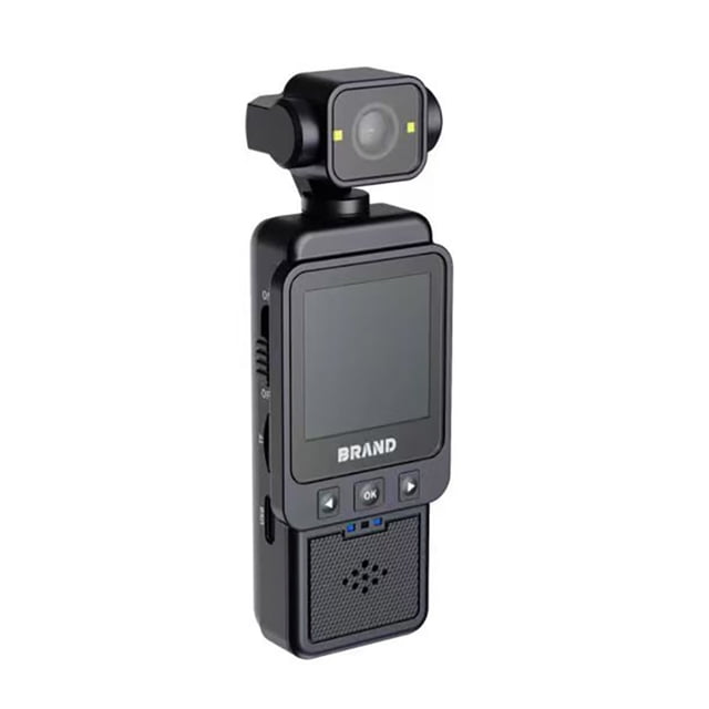 Cámara Cámara De Acción Portátil 1080P, Grabadora De Cámara Deportiva Con Pantalla De 1,6 Pulgadas Con WiFi, Antivibración, Luz De Relleno Incorporada, Lente Giratoria De