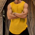 thumbnail image 2 of Afdoent Mens Tank Tops Male Summer Thin Knit Vest Casual Solid Color Knit Vest Breathable, 2 of 6