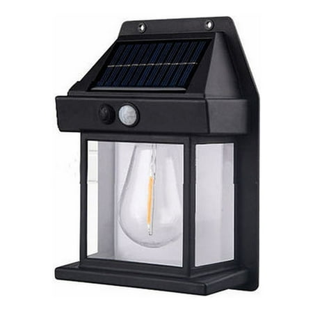 

Bcfsvew Garden Lamps Hot Sale Solar Tungsten Wall Light 2023 New Wireless Dusk To Dawn LED Wall Sconce IP65 Waterproofs Solar Securitys Light Exterior Wall Mount Lighting For Patio Yard