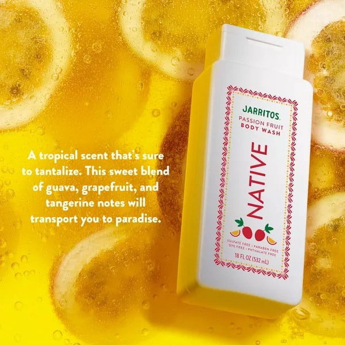 Native Body Wash for Women & Men - Limited Edition Jarritos - Passionfruit - 18 fl oz