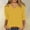 Yellow, variant on Women's V Neck T-Shirt Soft Breathable Summer Casual Basic Tee Comfortable Stretch Fit Lightweight Top