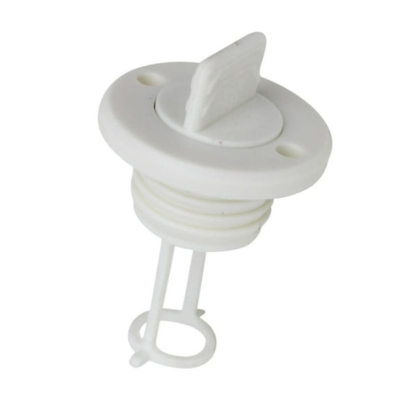 DimyFew Boat Drain Plug Fits 1 inch Drains Lightweight Replace Parts Accessory Round White