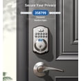 thumbnail image 6 of Veise Keyless Entry Door Lock with 2 Lever Handles, Fingerprint Door Lock, Digital Keypad Deadbolt, Easy Installation, Satin Nickel, 6 of 10
