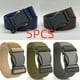 thumbnail image 4 of 5pcs Men'S Tactical Belt Set - Durable Nylon & Canvas with Plastic Buckle, Adjustable Waist Belts for Outdoor, Casual, and Work Wear - Black, Brown, Navy Blue, Black, and Tan, Utility Belts, 4 of 4