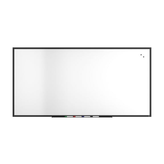Staples TRU RED Magnetic Porcelain Dry Erase Board Black Frame 8' x 4' (TR61191)