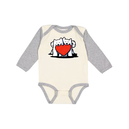 

Inktastic Sams With Heart (for darks) Gift Baby Boy or Baby Girl Long Sleeve Bodysuit