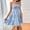 Light Blue, variant on ZEHJUHAN Women's Solid Color Spaghetti Strap Ruffle Hem Mini Dress - Flowy Beach Sundress For Summer Blue,S