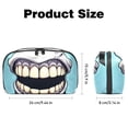 thumbnail image 5 of Tiny Teeth Waterproof Oxford Cloth Storage Pouch Cable Organizer Cord Organizer Travel Small Bag 5.9x9.44x3.14 in, 5 of 6