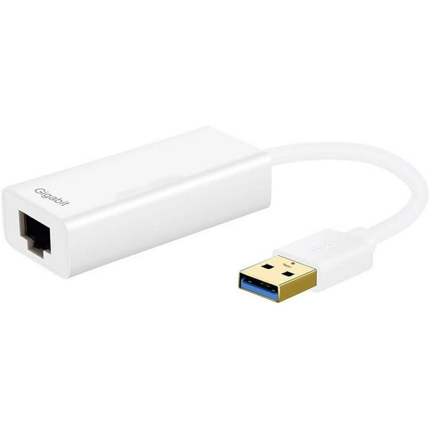 Adaptador USB Ethernet, Cablecreation Usb 3.0 a 10/100/1000 Gigabit Adaptador de red Lan con cable Compatible para Windows, Macbook, Macos, Mac Pro Mini, computadora portátil, PC y más Namotu CZDZ-ST119-3