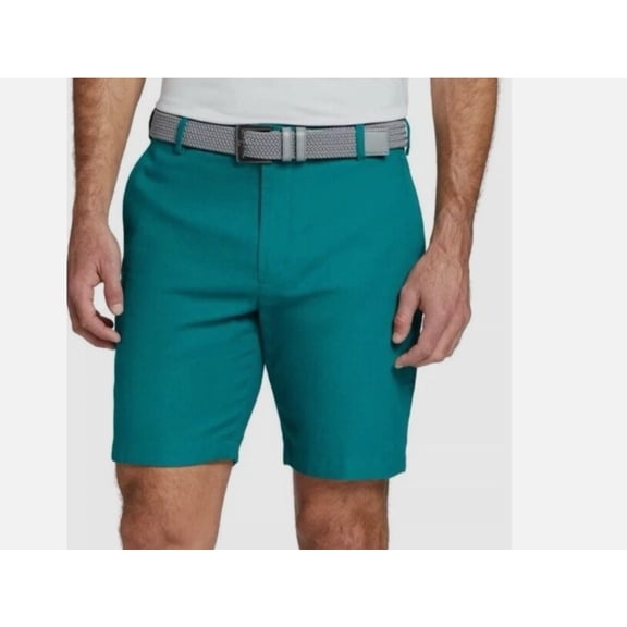 Walter Hagen Mens Clubhouse Linen Golf Shorts Teal Green W42" Inseam 9"